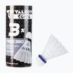 Talbot-Torro Tech 350 badmintono raketės, nailoninės, 3 vnt., baltos 479112