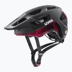 Dviračio šalmas UVEX React MIPS black/ruby red matt