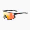 Vaikiški akiniai nuo saulės UVEX Skyryse Jr black matt/mirror red