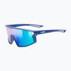 Vaikiški akiniai nuo saulės UVEX Skyryse Jr blue matt/mirror green