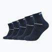 Kojinės Skechers Mesh Ventilation Quarter 5 pairs navy