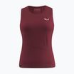 Moteriškas žygio tank topas Salewa Puez Sporty Dry Tank syrah
