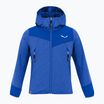 Vaikiškas žygio džemperis Salewa Agner Melange PL FZ Hoody electric