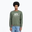 Vyriškas džemperis Alpha Industries Basic dark olive