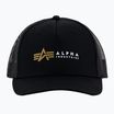 Vyriška kepuraitė su snapeliu Alpha Industries Label Trucker black