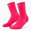 Moteriškos kompresinės kojinės CEP Run Mid Cut 5.0 pink