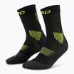 Moteriškos kompresinės kojinės CEP Run Mid Cut 5.0 black/lime