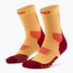 Moteriškos kompresinės kojinės CEP Run Mid Cut 5.0 marigold/burgundy