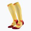 Vyriškos kompresinės kojinės CEP Run Tall 5.0 marigold/burgundy