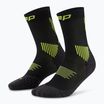 Vyriškos kompresinės kojinės CEP Run Mid Cut 5.0 black/lime