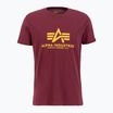 Vyriški marškinėliai Alpha Industries Basic burgundy
