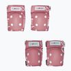 Vaikiškas apsaugų rinkinys Globber Toddler deep pastel pink/shapes