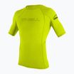 Vyriški plaukimo marškinėliai O'Neill Basic Skins Rash Guard lime