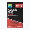 Preston Innovations Natural N-10 žvejybiniai kabliukai 15 vnt. juodos spalvos P0150050