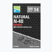 Preston Innovations Natural N-40 žvejybiniai kabliukai 15 vnt. juodos spalvos P0150072