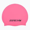 Plaukimo kepuraitė ZONE3 Silicone Swim hi-vis pink