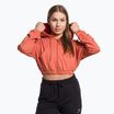 Moteriški treniruočių marškinėliai Gymshark KK Twins Zip Up Crop orange