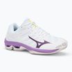 Moteriški tinklinio batai Mizuno Wave Voltage 2 white/patrician purple/quince