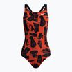 Moteriškas vientisas maudymosi kostiumėlis Nike Multiple Print Fastback orange NESSC050-631