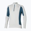 Vyriškas Mizuno Warmalite Half Zip nimbus cloud/ blue wing teal bėgimo džemperis