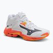 Tinklinio batai Mizuno Wave Lightning Z8 Mid white/fiery coral 2/citrus