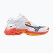 Tinklinio batai Mizuno Wave Lightning Z8 Mid white/fiery coral 2/citrus
