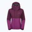 Moteriška striukė nuo lietaus Rab Downpour mulberry/plum