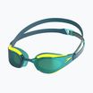 Plaukimo akiniai Speedo Fastskin Hyper Elite Mirror hyper yellow/steel/emerald mirror