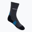 Vyriškos trekingo kojinės Brubeck BTR002 Trekking Light graphite/blue