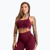 Treniruočių liemenėlė Gym Glamour Push Up 2.0 merlot