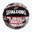 Krepšinio kamuolys Spalding Graffiti juodas/raudonas dydis 7