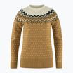 Moteriškas megztinis Fjällräven Övik Knit Sweater buckwheat brown/chalk white