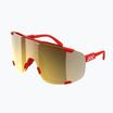 Akiniai nuo saulės POC Devour prismane red/clarity road/partly sunny gold