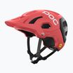 MTB dviratininko šalmas POC Tectal Race MIPS ammolite coral/uranium black matt