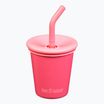 Puodelis Klean Kanteen Kid's Steel Straw Lid 296 ml rouge red