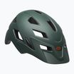 Vaikiškas dviračio šalmas Bell Sidetrack matte dark green/orange