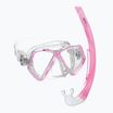 Vaikiškas paviršinio nardymo rinkinys Mares Combo Zephir Junior pink/clear