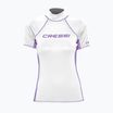 Moteriški maudymosi marškinėliai Cressi Rash Guard S/SL balta ir violetinė LW476802