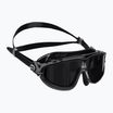 Cressi Skylight juoda/juoda pilka veidrodinė plaukimo kaukė DE2034750