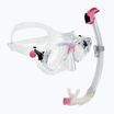 Nardymo rinkinys Cressi Marea + Seal Dry Jr clear/pink