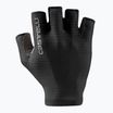 Moteriškos dviračių pirštinės Castelli Espresso light black