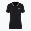 Moteriški marškinėliai EA7 Emporio Armani Golf Pro Polo Damier black