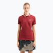 Moteriški marškinėliai EA7 Emporio Armani Golf Pro Polo Damier syrah