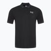 Vyriški marškinėliai EA7 Emporio Armani Train 7 Lines Polo black 1200