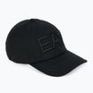 EA7 Emporio Armani Train Logo Series Siuvinėta beisbolo kepuraitė juoda
