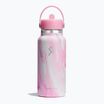 Terminis butelis Hydro Flask Wide Flex Straw Cap Jelly 945 ml pink swirl