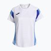Moteriški teniso marškinėliai Joma Montreal white/sky blue