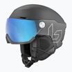 Slidinėjimo šalmas Bollé V-Ryft Pure black coal matte/photochromic blue
