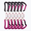 Ocun Raven QD Bio-Dyn-Ring climbing express 10 cm 6 vnt. rožinės spalvos.