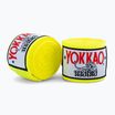 Bokso raiščiai YOKKAO Premium Handwraps 400 cm neon yellow